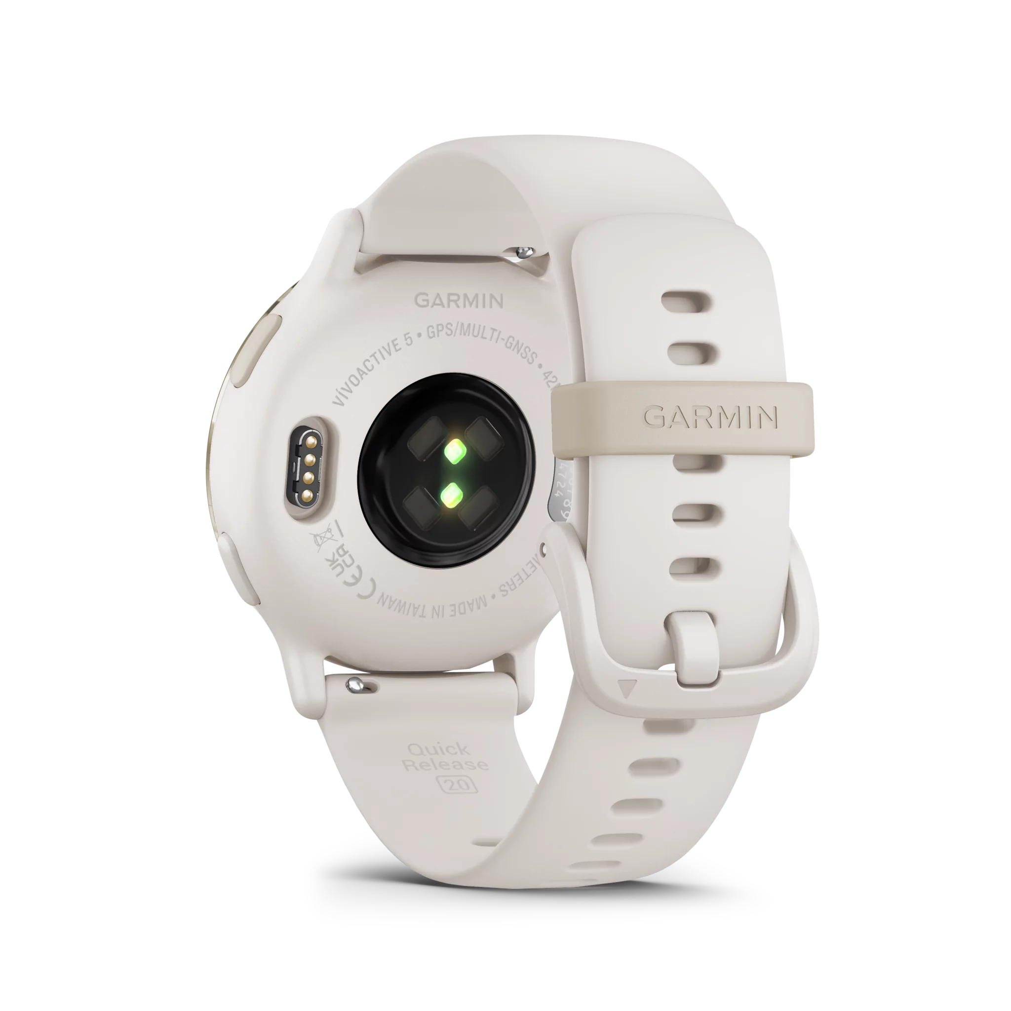 Garmin vivoactive 5 Music, elfenbein/cremegold