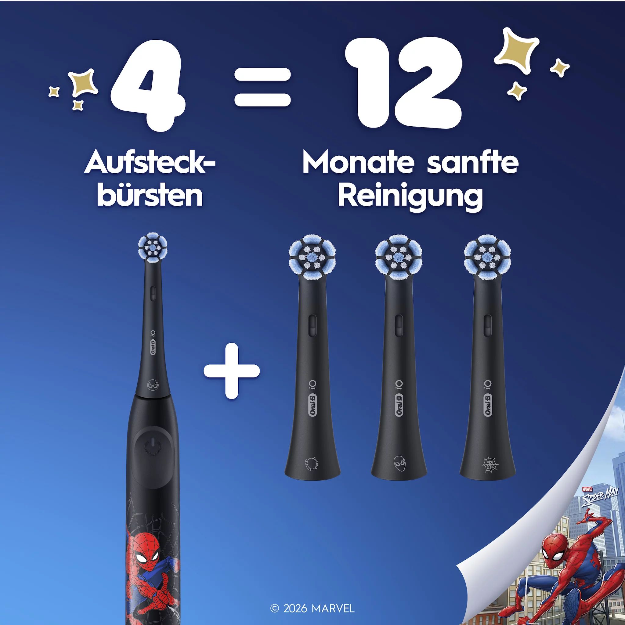Oral-B Aufsteckbürsten iO Kids Spiderman 8er FFU