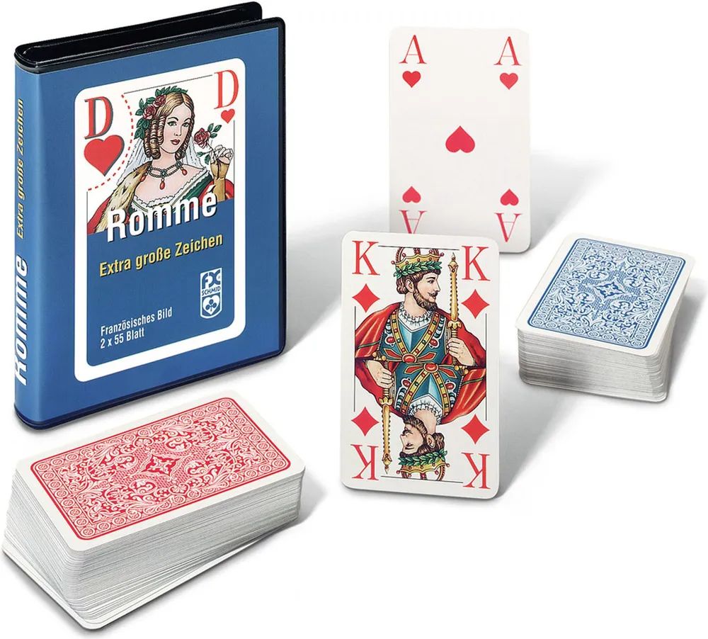 Ravensburger Verlag GmbH Rommé, Canasta, Bridge große Eckzeichen
