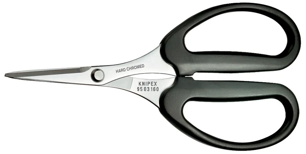KNIPEX Schere für Fasern aus KEVLAR® mit Kunststoff umspritzt verchromt 160 mm
