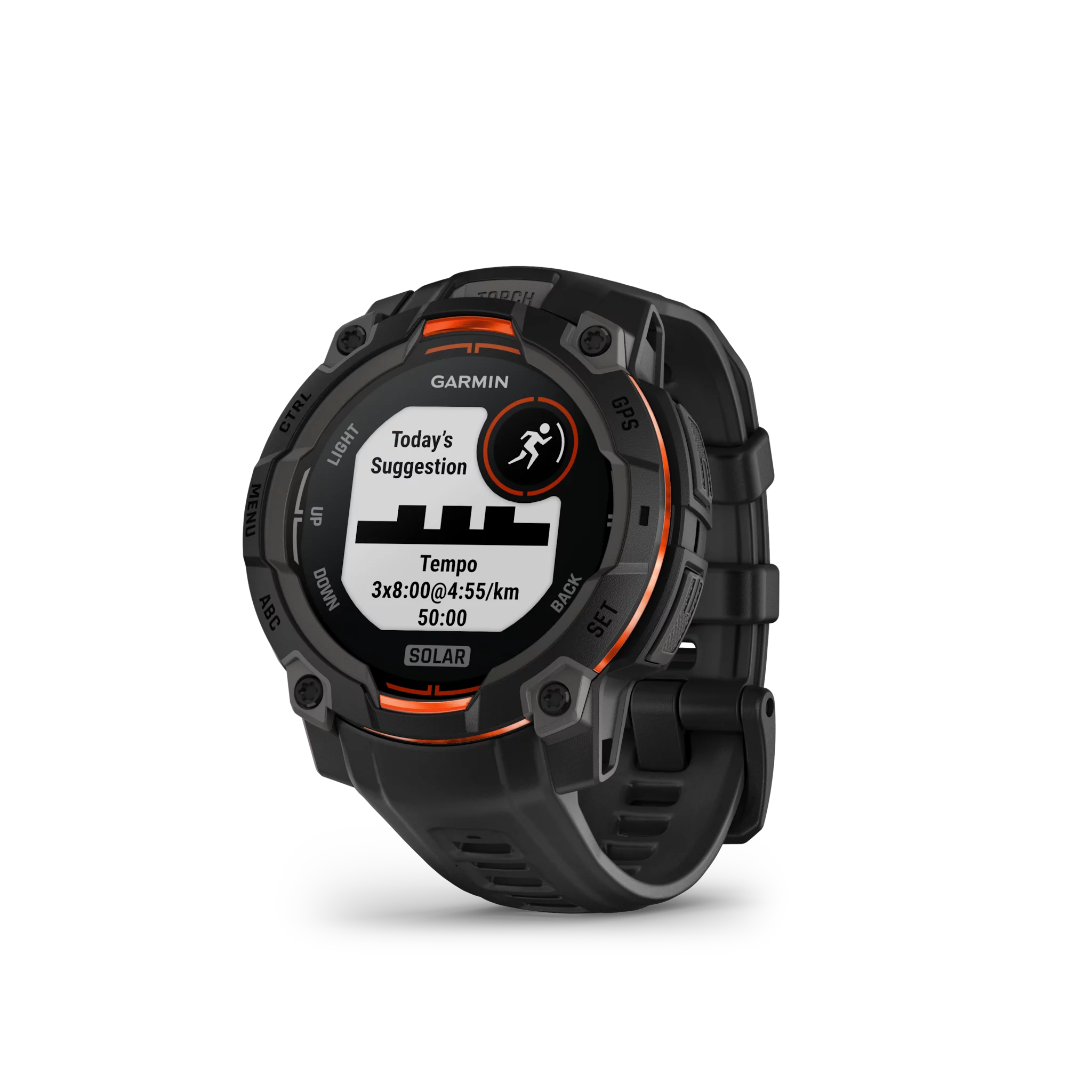 Garmin Instinct 3,45mm,Solar,Black Bezel mit Black Band