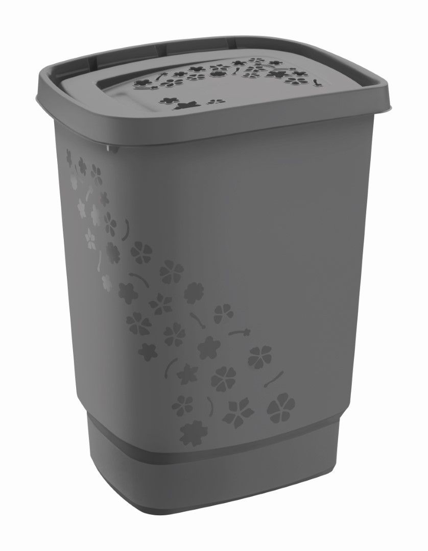 Rotho Wäschesammler 55 l FLOWERS