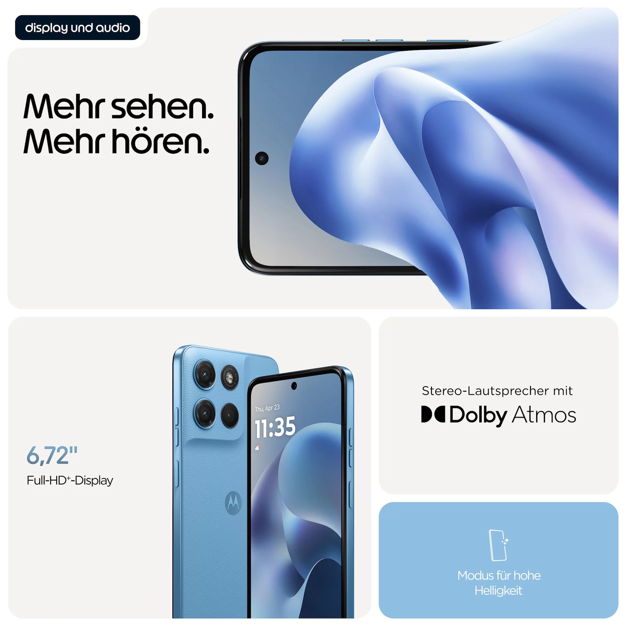 Motorola Moto g17 4/128GB, PANTONE Alaskan Blue