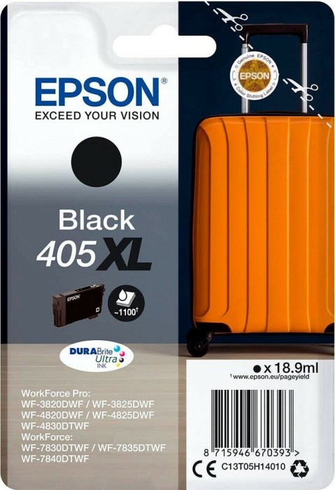 Epson Tinte Koffer 405XL Single, Black