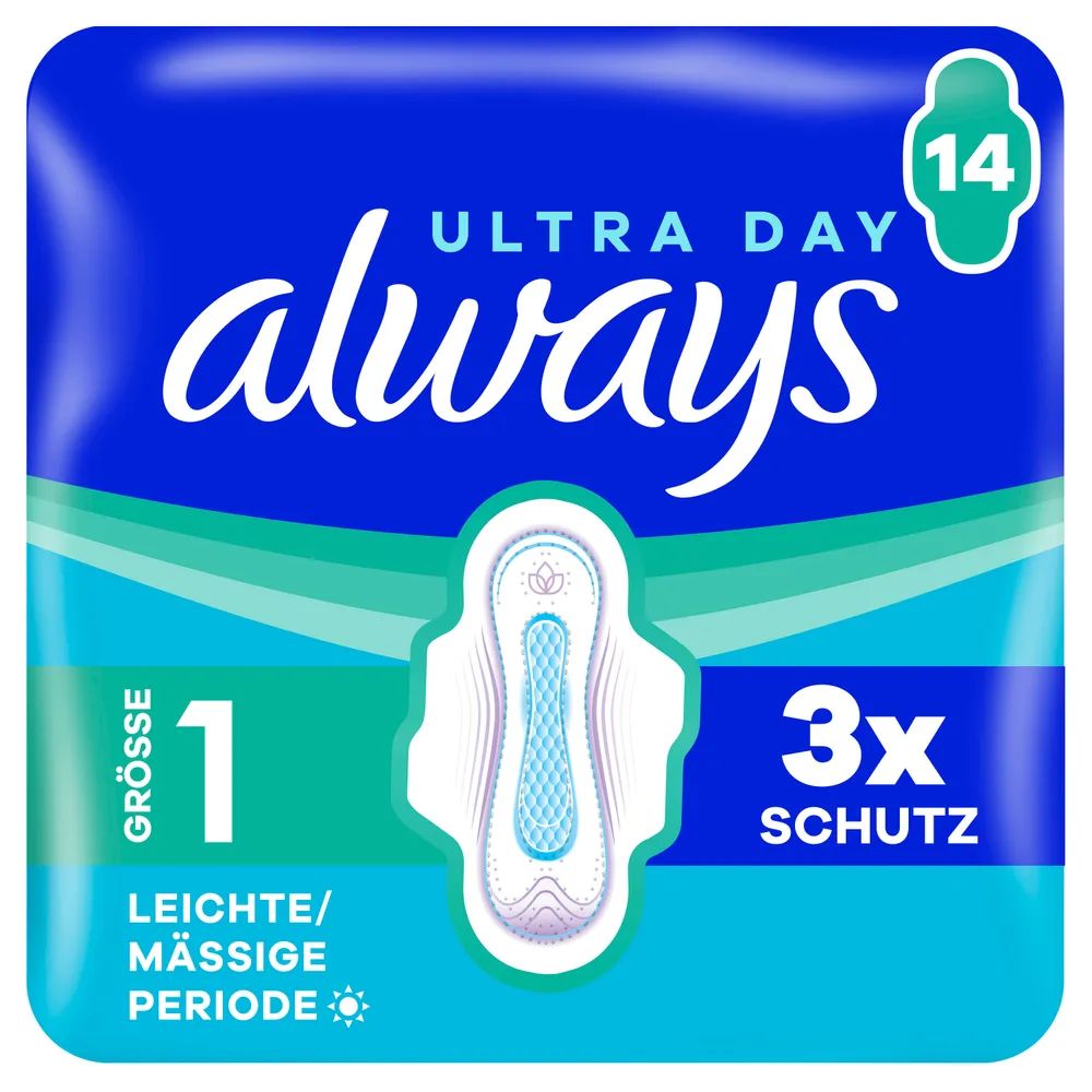 always Ultra Binde - Größe 1 - Normal mit Flügeln 14