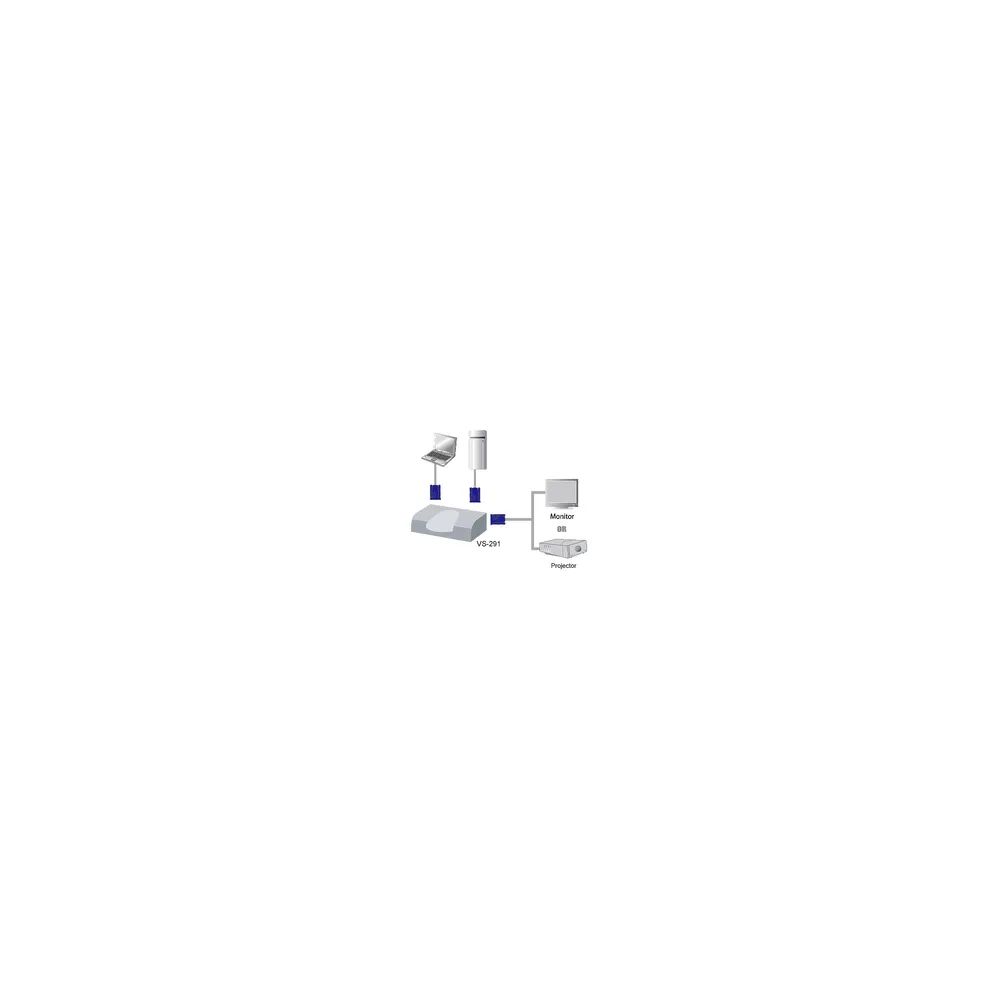 ATEN VS291 - Video-Schalter - 2 x VGA - Desktop