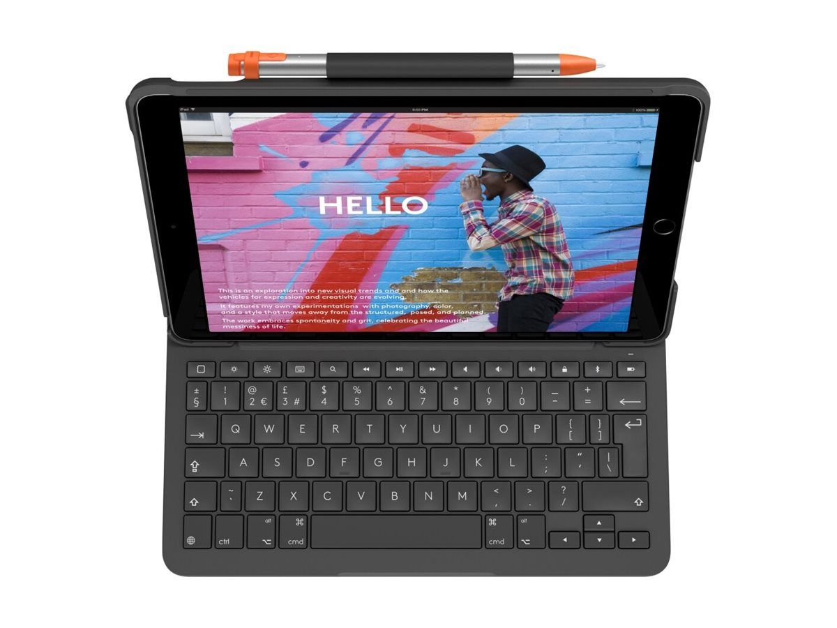 Logitech Slim Folio for iPad (10th gen) - GREY - FRA - CENTRAL