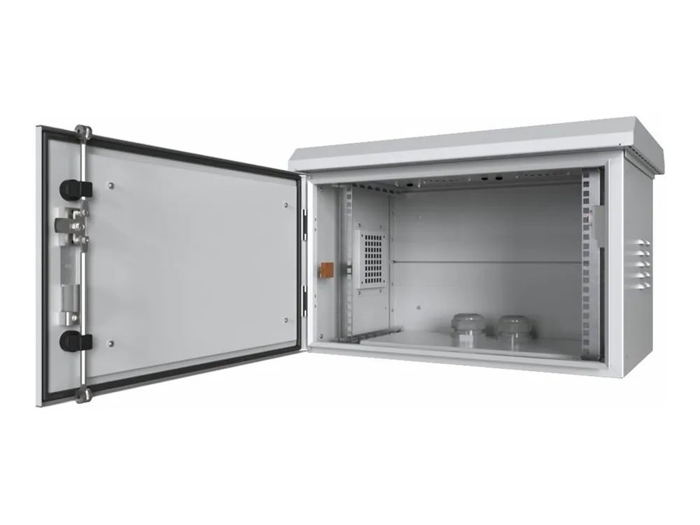 Lanview by Logon - Schrank Netzwerkschrank - 60 x 60 - geeignet für Wandmontage - RAL 7035, weiß - 7U - 48.3 cm (19")