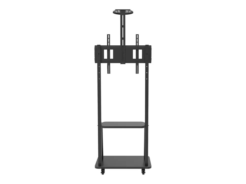 Techly Wagen - für LCD / AV-System / Kamera - Schwarz - Bildschirmgröße: 81.3-177.8 cm (32"-70")