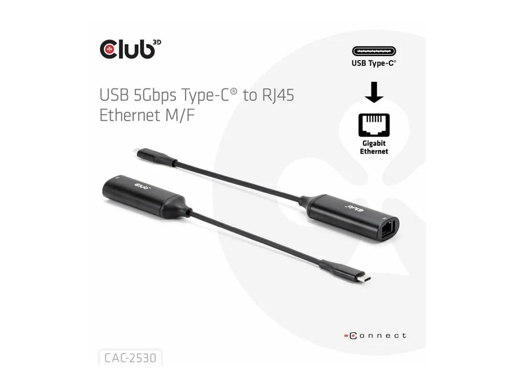 Club 3D Netzwerkadapter - USB-C - 100M/1G/2.5G/5