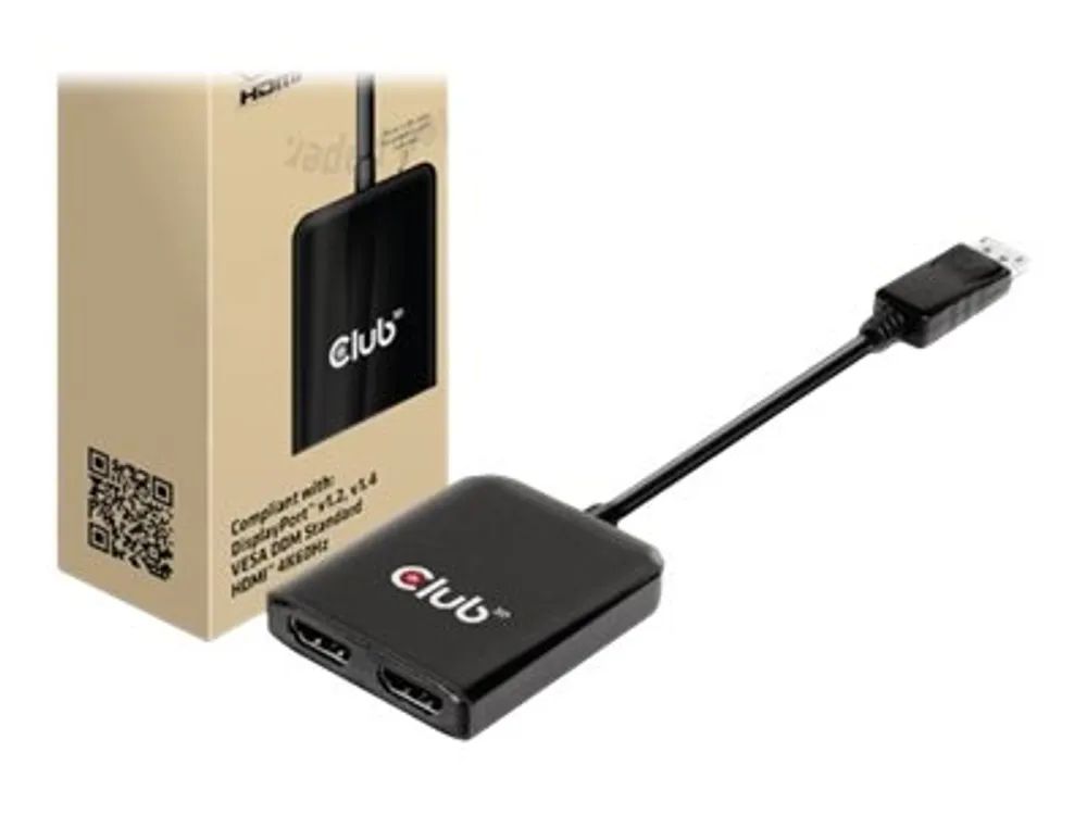 Club 3D CSV-7200H - Videoadapter - DisplayPort männlich zu HDMI weiblich - 20 cm - unterstützt 4K 60 Hz (3840 x 2160)