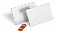 Durable Namensschild - für 54 x 90 mm - Magnet - durchsichtig (Packung mit 25)
