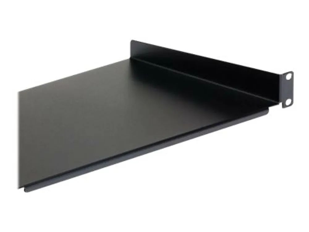 StarTech.com Server Rack Fachboden 1 HE - 25 cm Tief - Stahl - Rack - Regal - Schwarz - 1U - 25.4 cm (10")