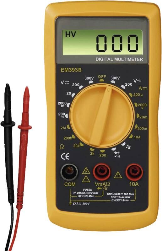Hama 223565 DIGITALMULTIMETER, CAT III, 300V