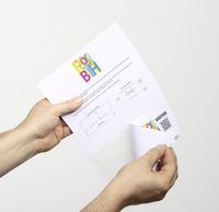 Durable Namensschild - weiß (Packung mit 100)