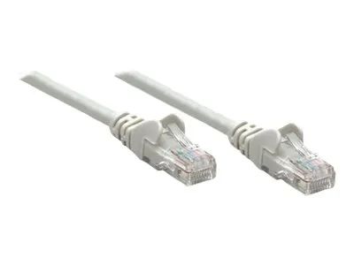 Intellinet Network Patch Cable, Cat6, 5m, Grey, CCA, U/UTP, PVC, RJ45, Gold Plated Contacts, Snagless, Booted, Lifetime Warranty, Polybag - Patch-Kabel - RJ-45 (M)