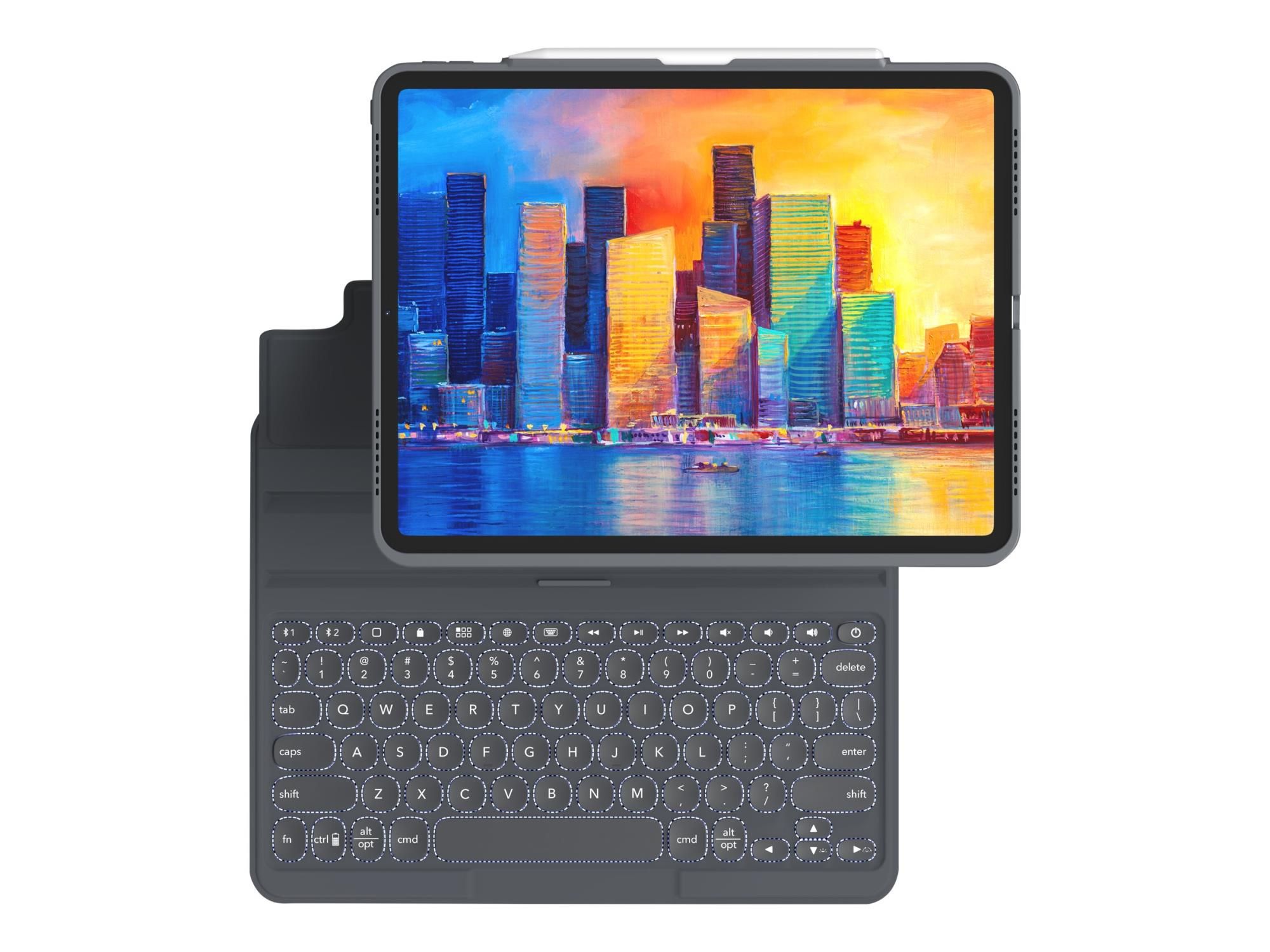 ZAGG Pro Keys - Tastatur und Foliohülle (abnehmbare Tasche)