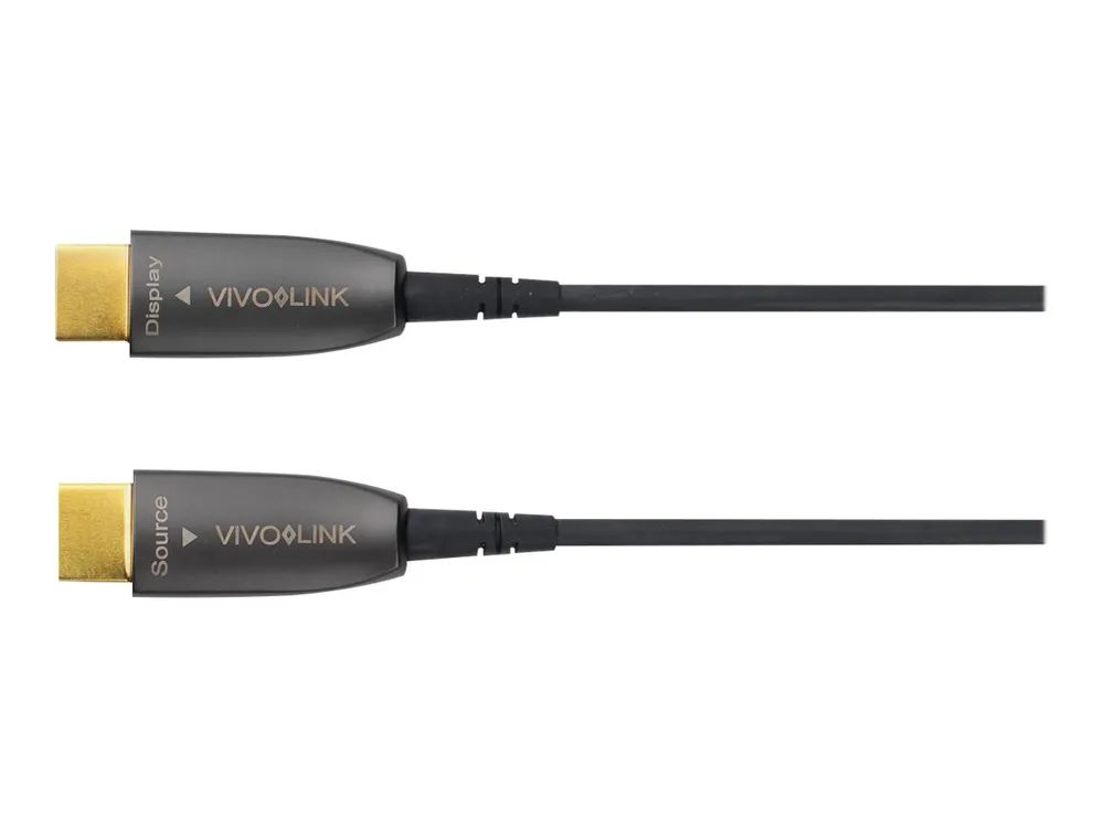 VivoLink Pro - Highspeed - HDMI-Kabel - HDMI männlich zu HDMI männlich - 7.5 m - Glasfaser - Schwarz - geformt, unterstützt 4K 60 Hz (4096 x 2160)