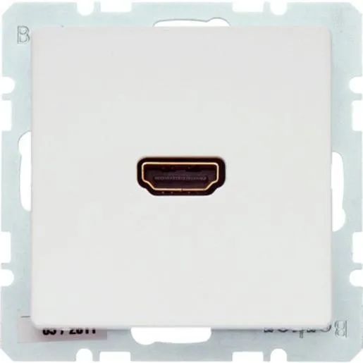 Berker HDMI STECKD. MIT 90°ANSCHL. PW / BERKER 3315436089 Q.1 3315436089