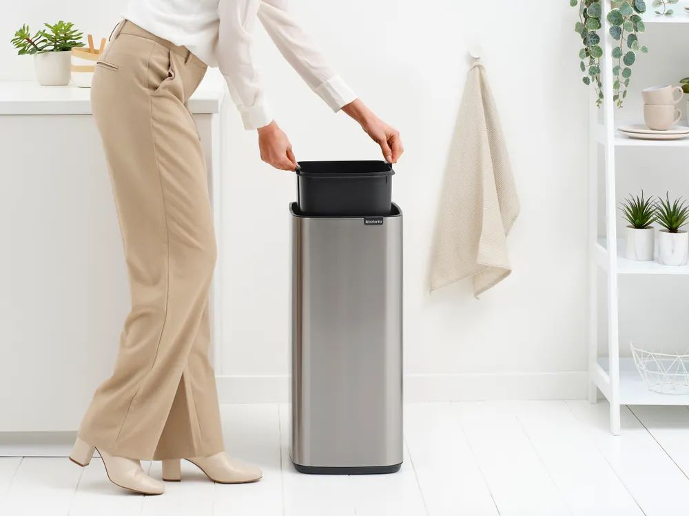 Brabantia Bo Touch Bin, 30L - Matt Steel Fingerprint Proof