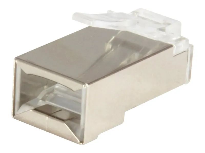 Equip Pro - Netzwerkanschluss - RJ-45 (M) - abgeschirmt - CAT 6 - durchsichtig (Packung mit 100)