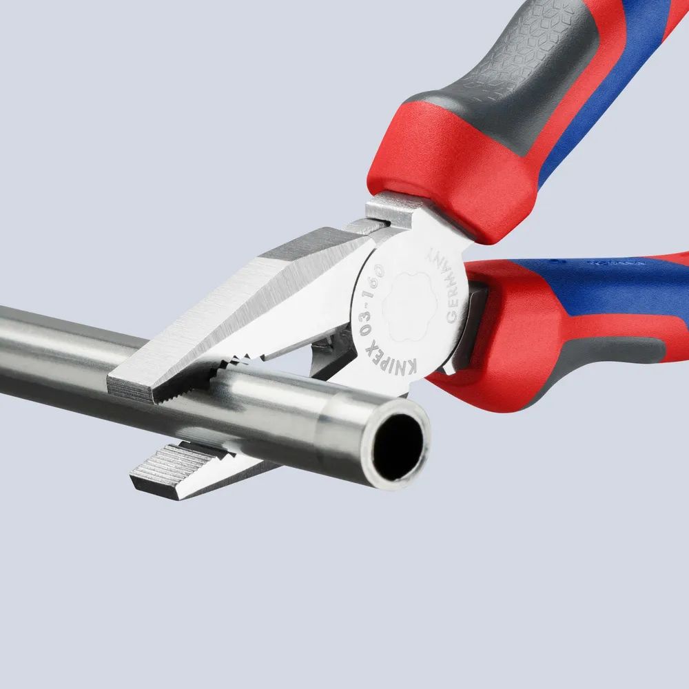 KNIPEX Kombizange mit Comfort-Griffen verchromt 160 mm