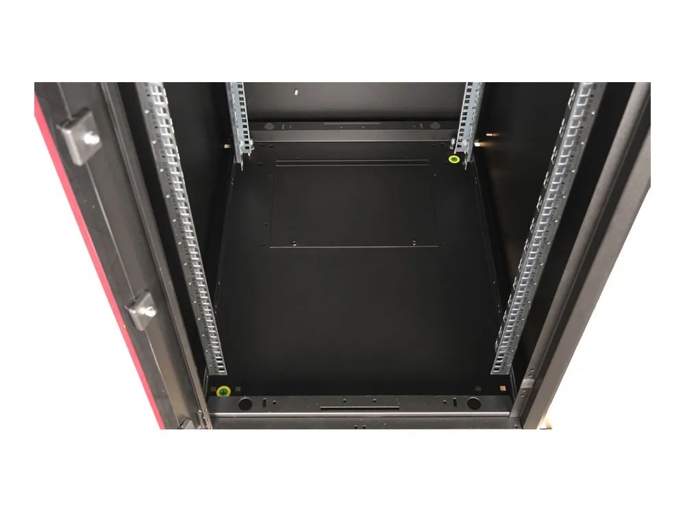 ROLINE Basic - Schrank Netzwerkschrank - Glas Tür, 600x800 BxT - RAL 9005, Jet Black - 22U - 48.3 cm (19")