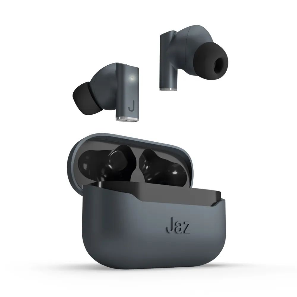 JAZ ROOKI TrueWireless Headset, Mikrofon mit Umgebungsgeräusch-Unterdrückung (ENC) schwarz