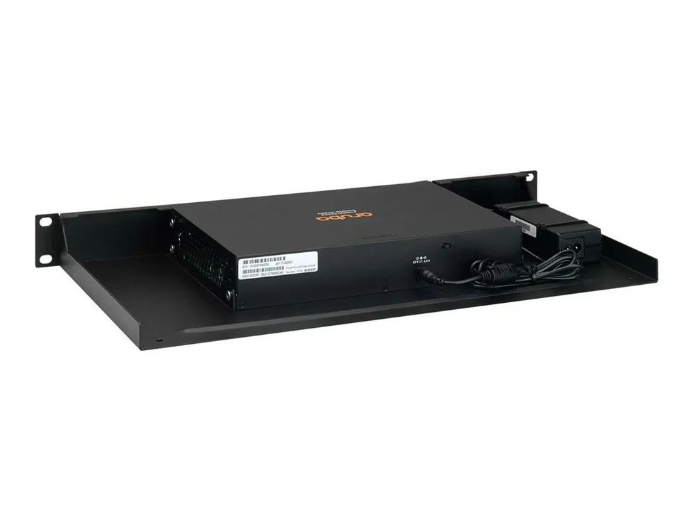 Rackmount.IT Rackmontagesatz - Schwarz, RAL 9005 - 1U - 48.3 cm (19")