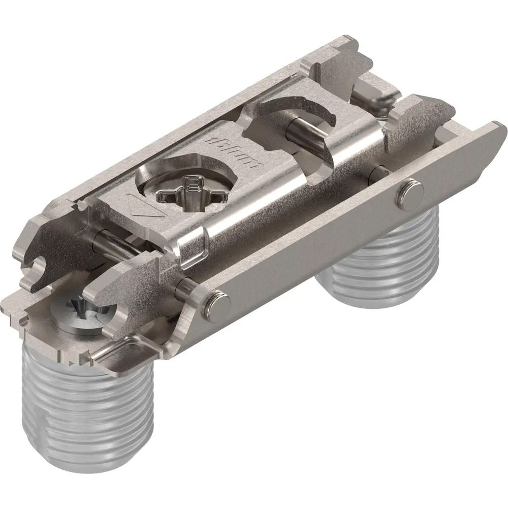 BLUM CLIP Exzenter Montageplatte gerade, Stahl, Einpressen, Distanz 0 mm