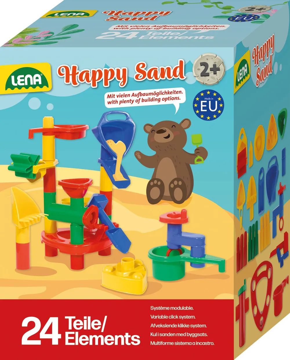 Simm Spielwaren GmbH Happy Sand 24-teilig, Faltschachtel