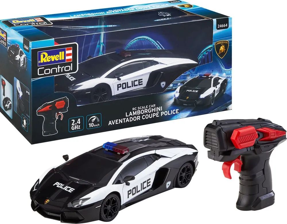 Revell 24664 Lamborghini Aventador Police Automodello per principianti
