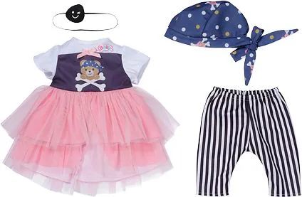 Zapf BABY born Piratenmädchen-Outfit 43cm