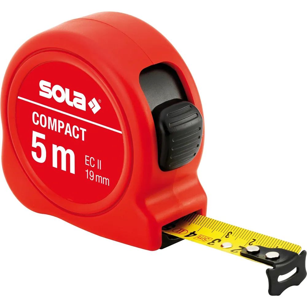 SOLA Rollbandmaß Compact 5 m EG-Prüfzeichen Genauigkeit II