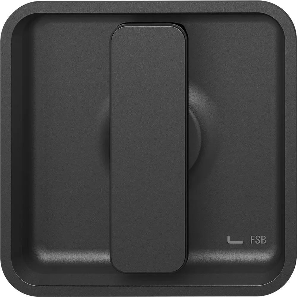 FSB Schiebetürmuschel 42 4263 eckig, Aluminium schwarz matt