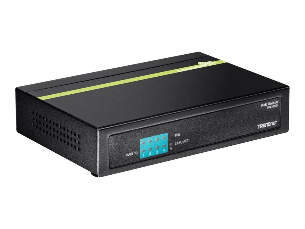 TRENDnet TPE S50 - Switch - unmanaged - 4 x 10/100 (PoE)