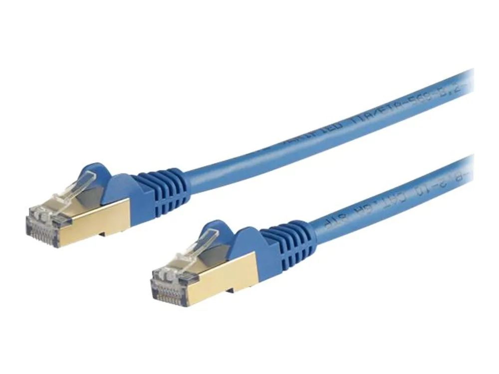 StarTech.com 6ASPAT7MBL Patchkabel CAT6a (7 m, blau, RJ45-Snagless-Steckverbinder, CAT6a-STP-Kabel, Kupferdraht, Netzwerkkabel)