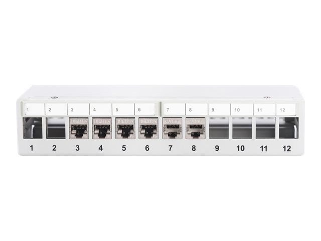 DIGITUS Modulares Desktop Patch Panel, geschirmt, 12-Port