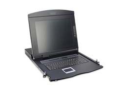 DIGITUS 17" LCD KVM Konsole, 1-Port VGA, deutsche Tastatur