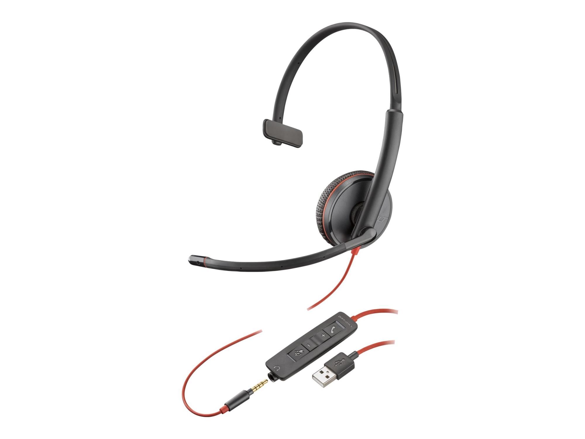Poly BLACKWIRE,C3215 USB-A,SINGLE UNIT