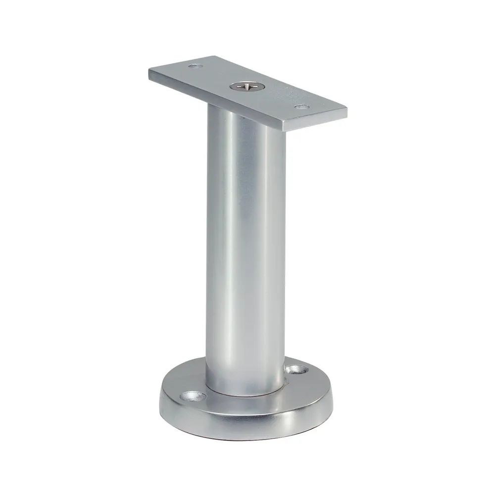 Woelm GmbH  Trennwandstütze gerade Auflage, Bodenabstand 100mm, Edelstahl matt