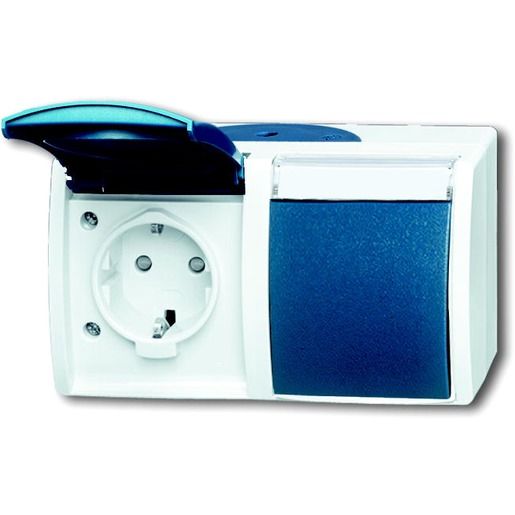Busch-Jaeger SCHUKO® DOPPELSTECKDOSE / BUSCH 20/2 EBW-53 2CKA002084A0720