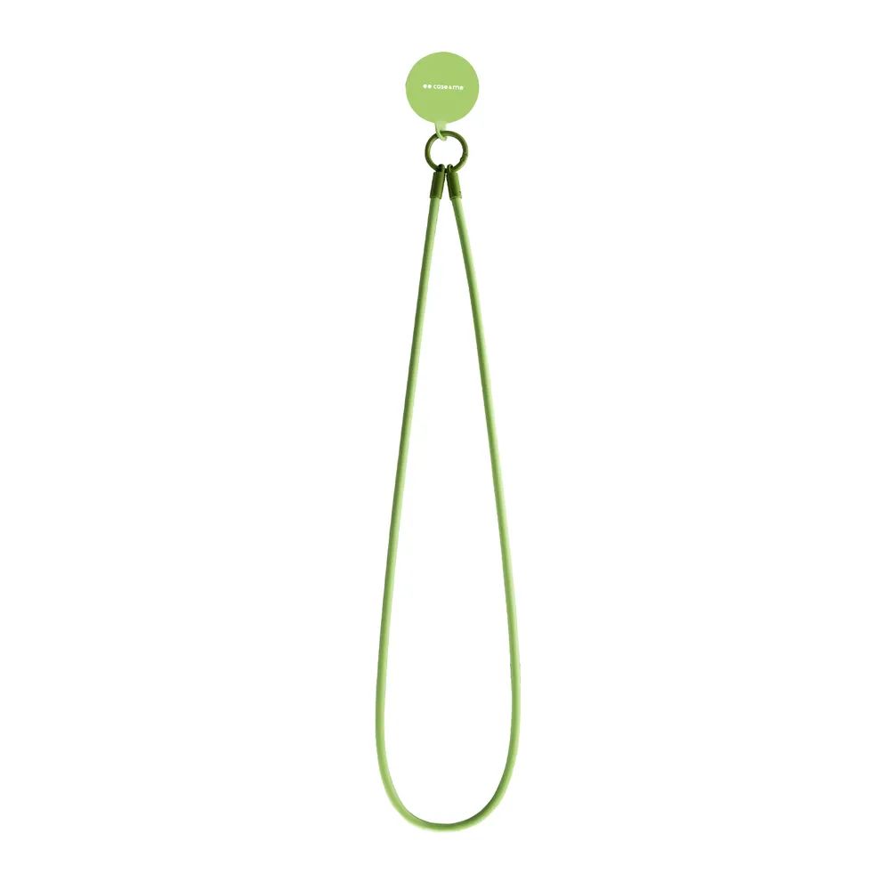 CASE&ME Silikon Handykette, Smartphone Necklace universal, grün