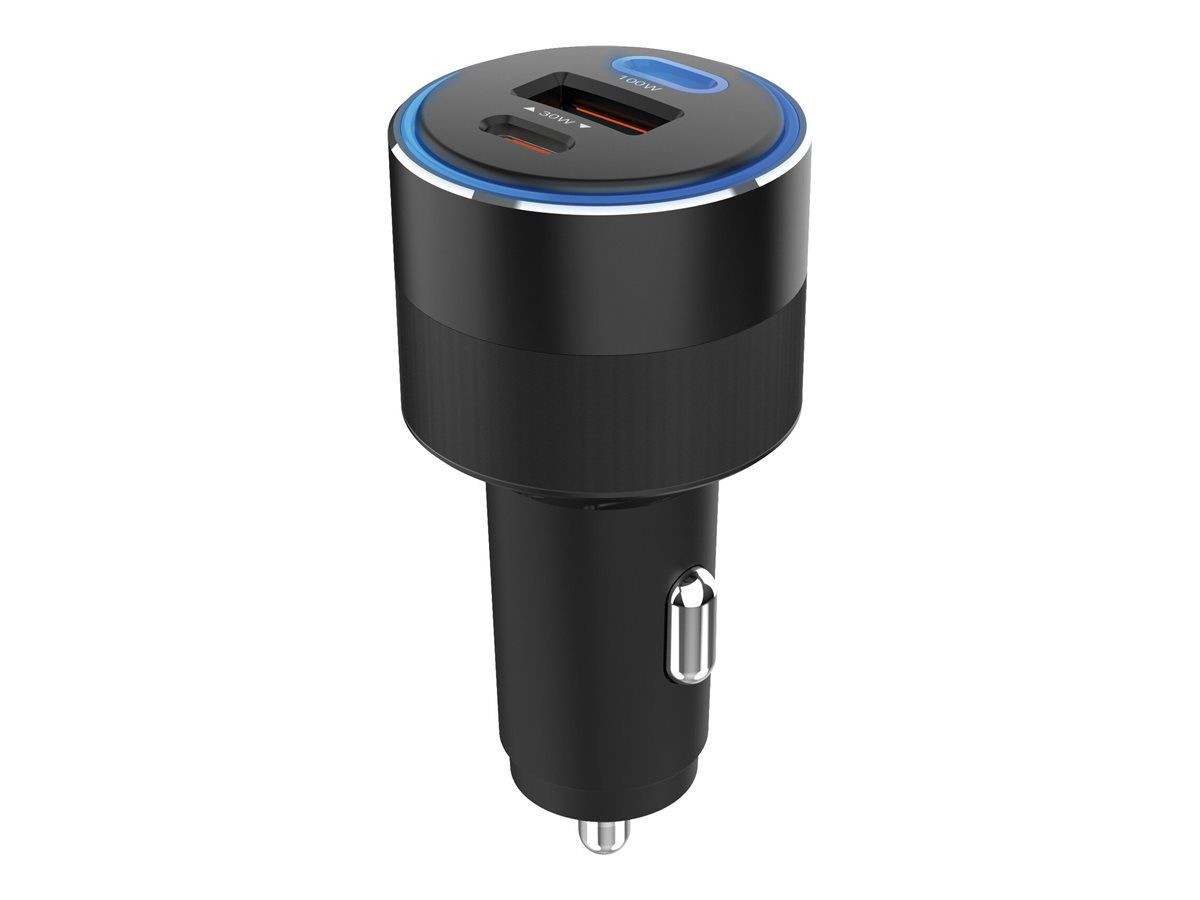 SANDBERG Active - Auto-Netzteil - 130 Watt - 3 Ausgabeanschlussstellen (24 pin USB-C, USB)