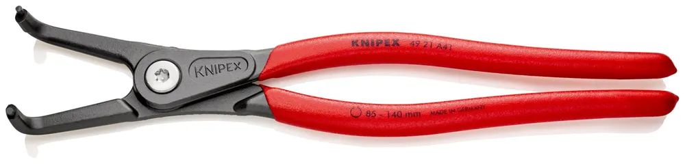 KNIPEX Präzisions-Sicherungsringzange für Außenringe auf Wellen mit rutschhemmendem Kunststoff überzogen grau atramentiert 305 mm