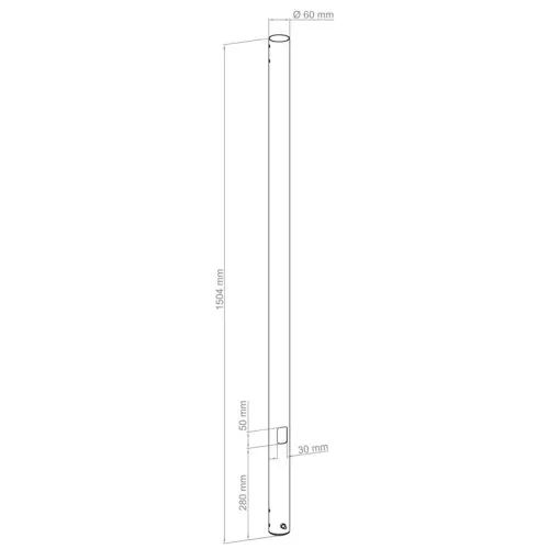 Hagor CPS - pole 1500mm Ø 60mm