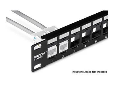 TRENDnet TC-KP24 - Patchpanel (Blindblech) - Rack montierbar - 1U - 48.3 cm (19")