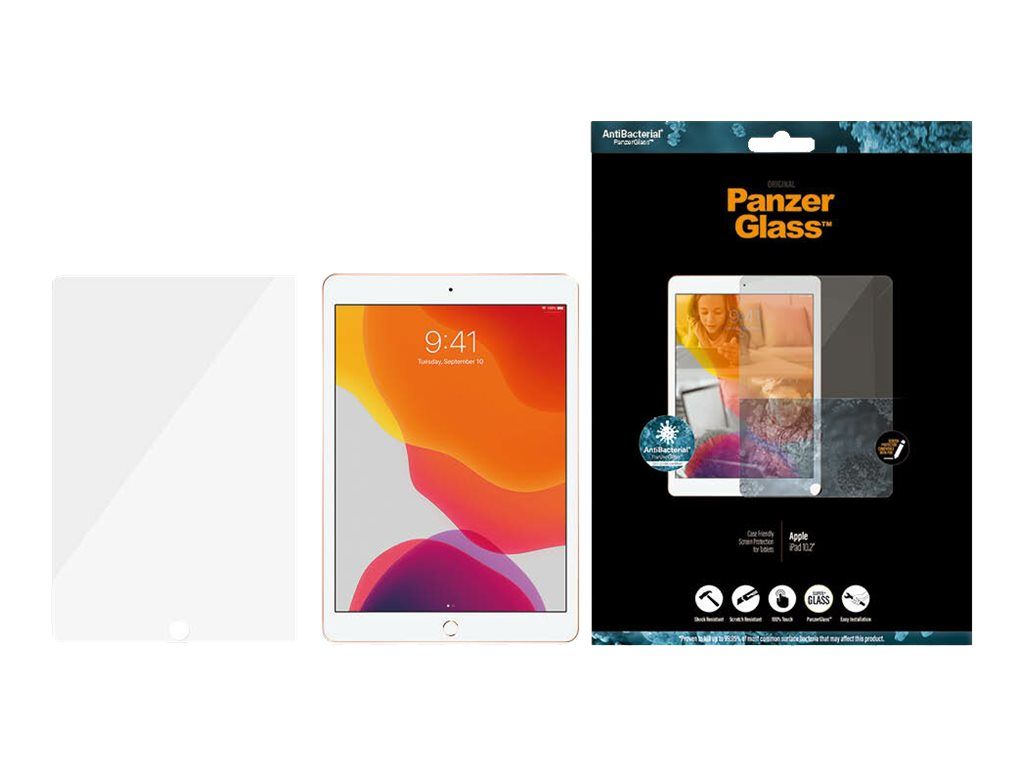 PanzerGlass Bildschirmschutz für Tablet - Case-kompatibel - Glas - 10.2" - kristallklar - für Apple 10.2-inch iPad (7. Generation, 8. Generation, 9. Generation)