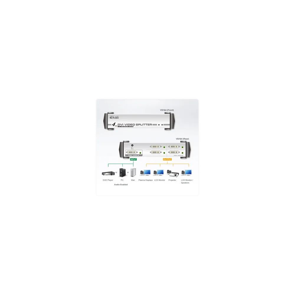 ATEN VS-164 - Video-/Audio-Splitter - Desktop