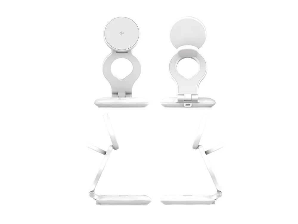 j5create JUPW3415-N - Kabelloses Ladegerät - 3-in-1, magnetisch, faltbar, mit Qi2